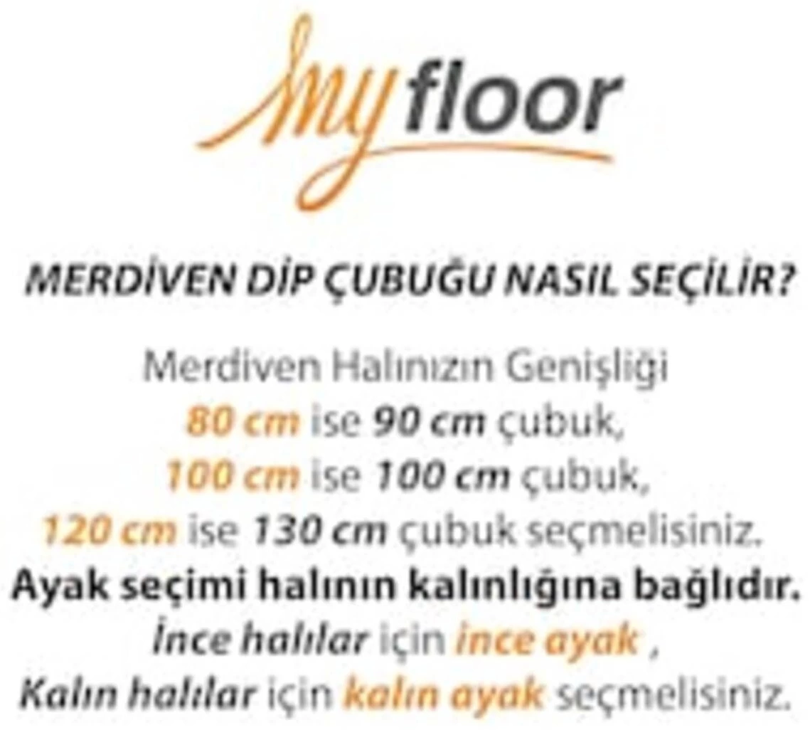 Ekonomik Halı Tutucu Merdiven Dip Çubuğu – Gri 90